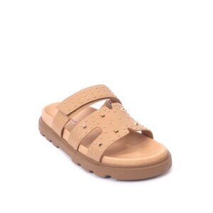 PHIL GATIÈR by REPO 64155a Beige Leather Platform Sandals